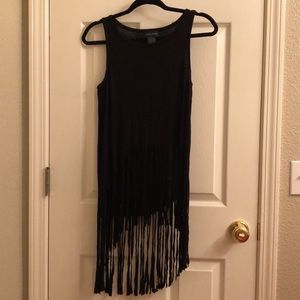 Black fringe shirt